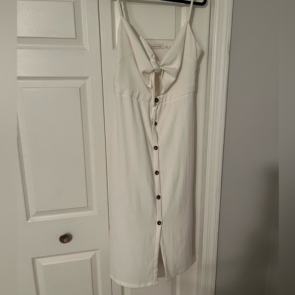 Boutique Button & Bow Front Dress